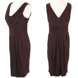 Cowl Neck Ruched Dress!